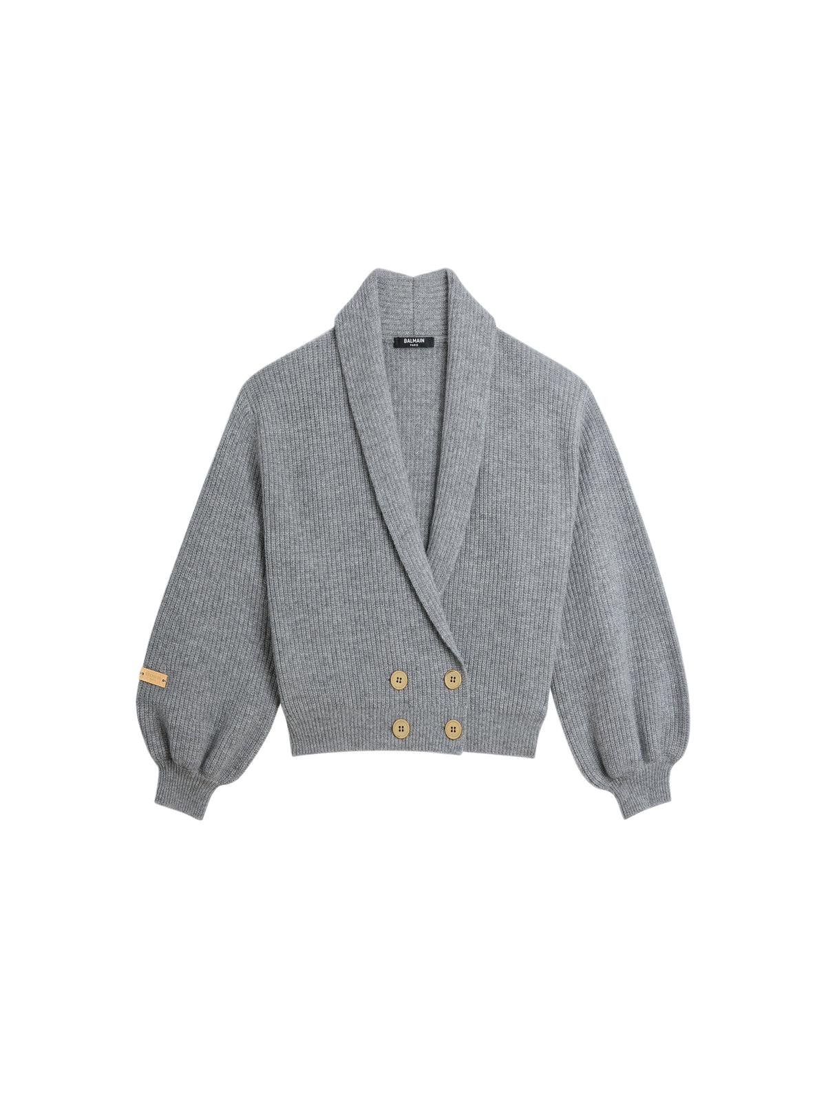 Cardigan en laine - Gris & Or