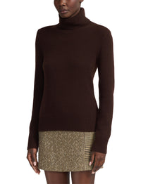 Pull à col roulé en cachemire - Brown