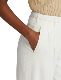 Pantalon Acklie en gabardine de laine - Lux Cream
