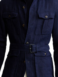 Linen jacket - Navy