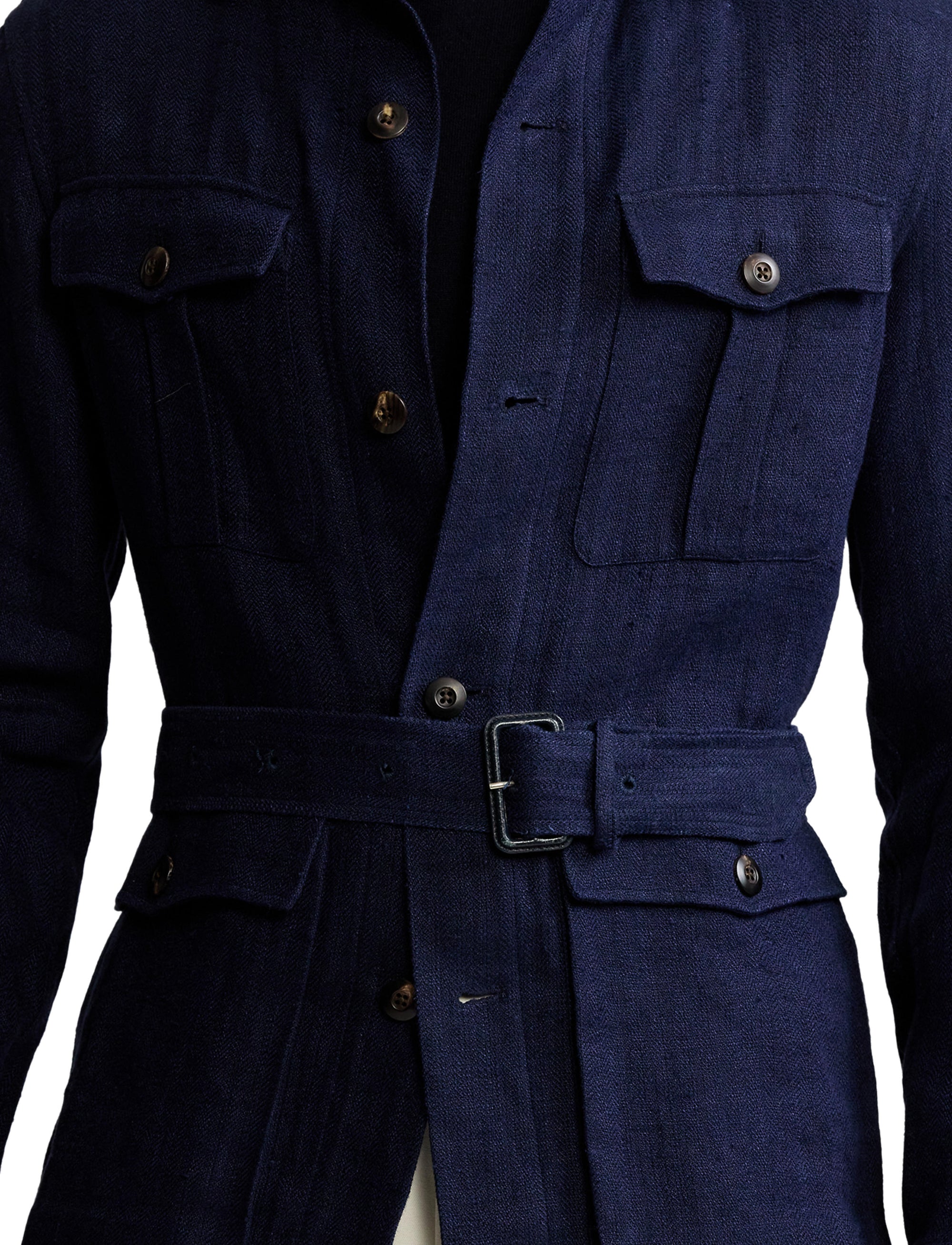 Linen jacket - Navy