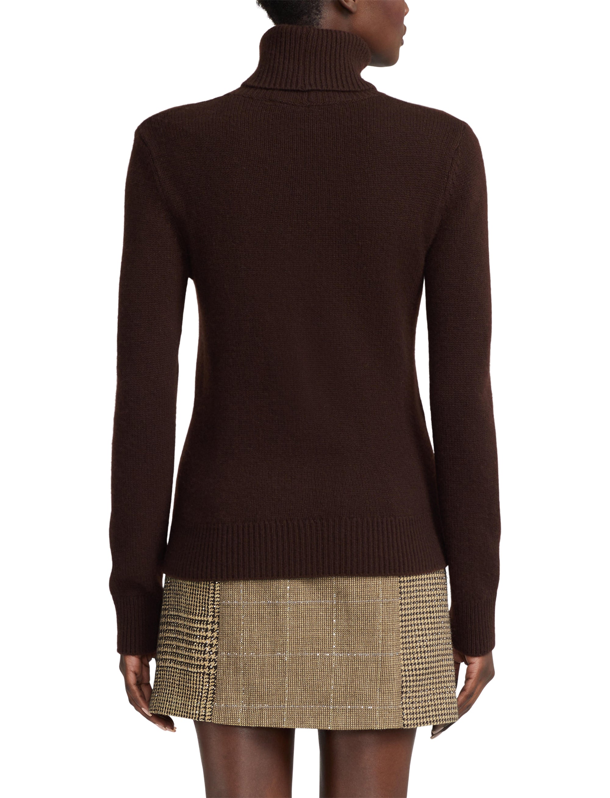Pull à col roulé en cachemire - Brown