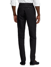 Pantalon Gregory rayé - Black & White