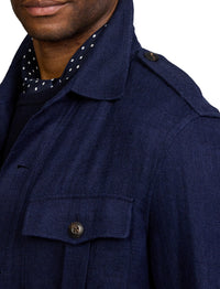 Linen jacket - Navy