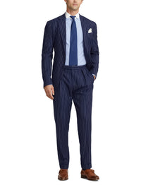 Chemise fil-à-fil avec col en popeline - Blue