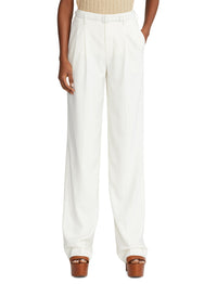 Pantalon Acklie en gabardine de laine - Lux Cream