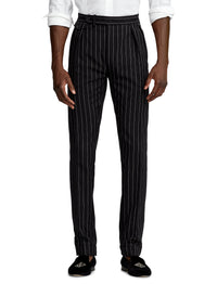 Pantalon Gregory rayé - Black & White