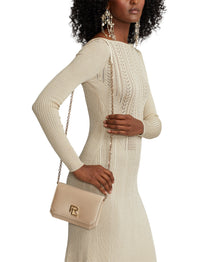Mini-sac à chaîne RL 888 en soie mélangée - Fawn