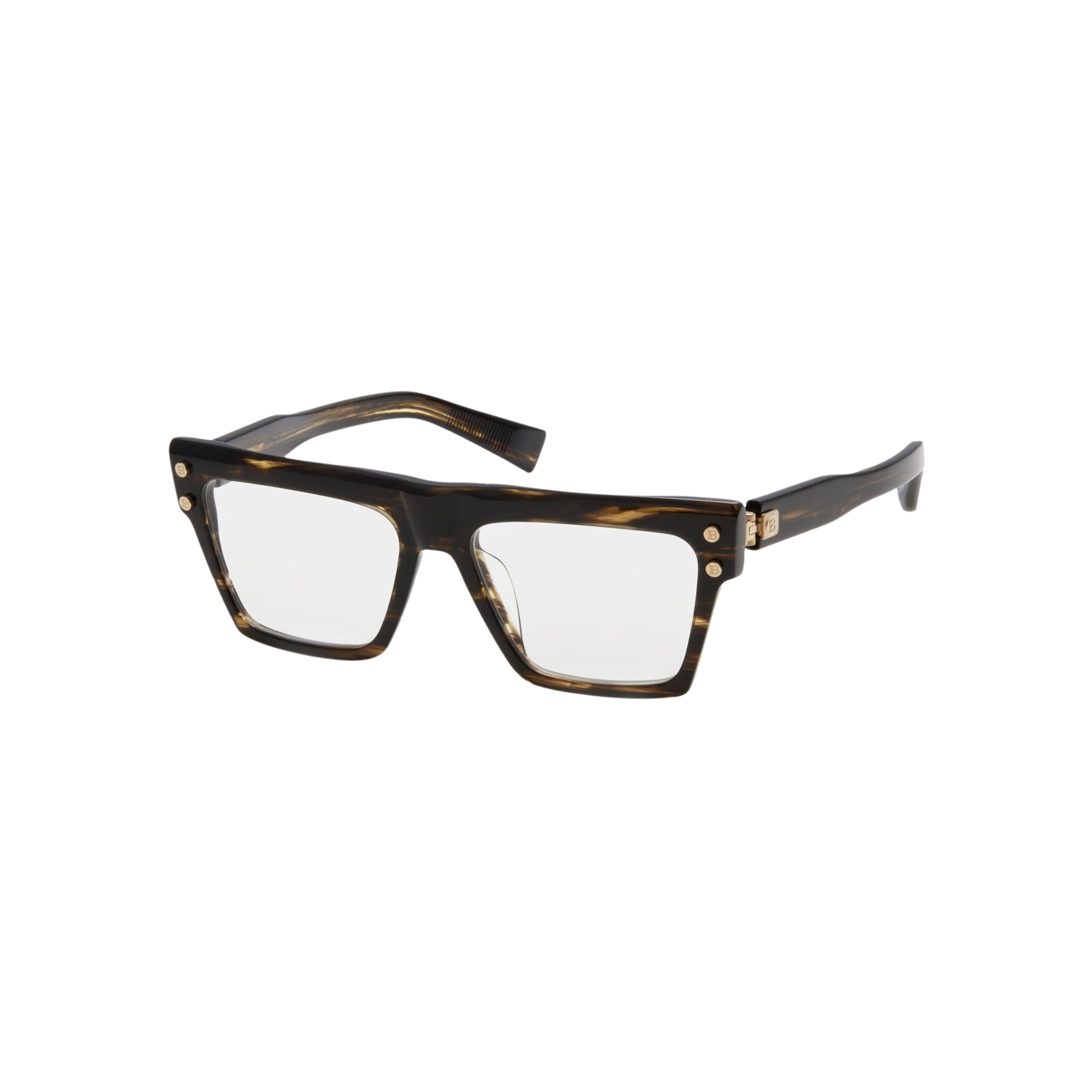 Lunettes de vue mixtes B V - Brown & White Gold