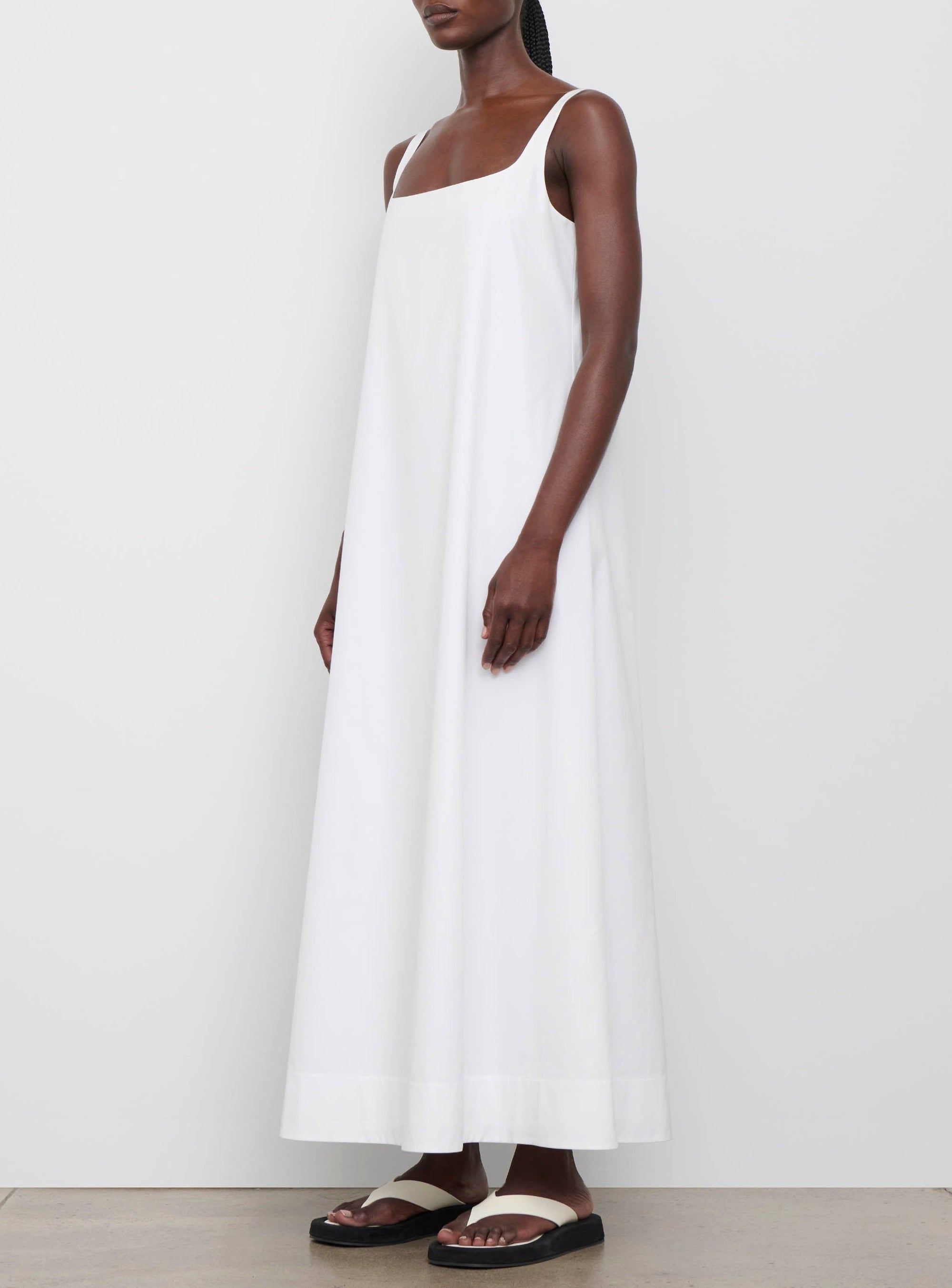 Backless Dress - White