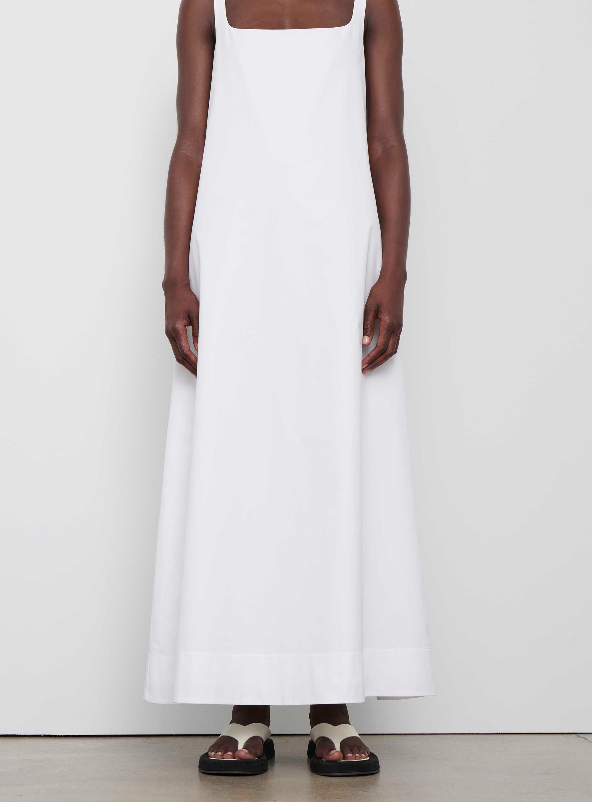 Backless Dress - White