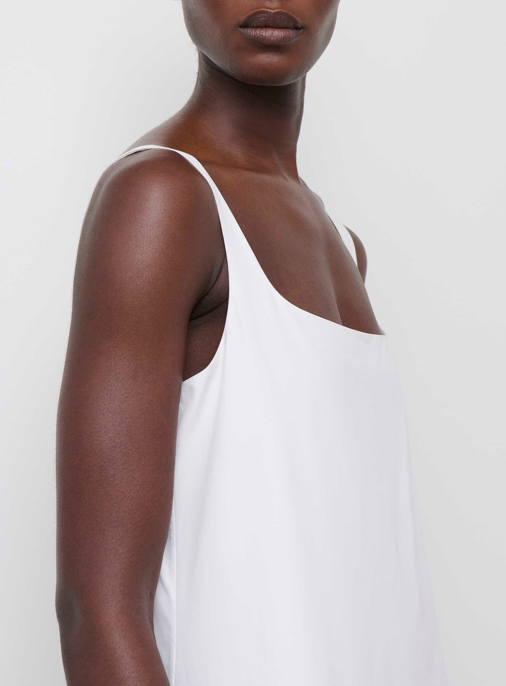 Backless Dress - White