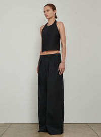 Backless Halter Top - Black