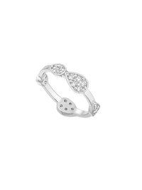 3qty DJV / QTY DISPO : 4-QTY VENDUES : 0-ST : 0% PRIX DJV : 450€ // Or gris 18 ct Bague en or gris 18 carats Alexandra pour Burma /// RECO : 495€