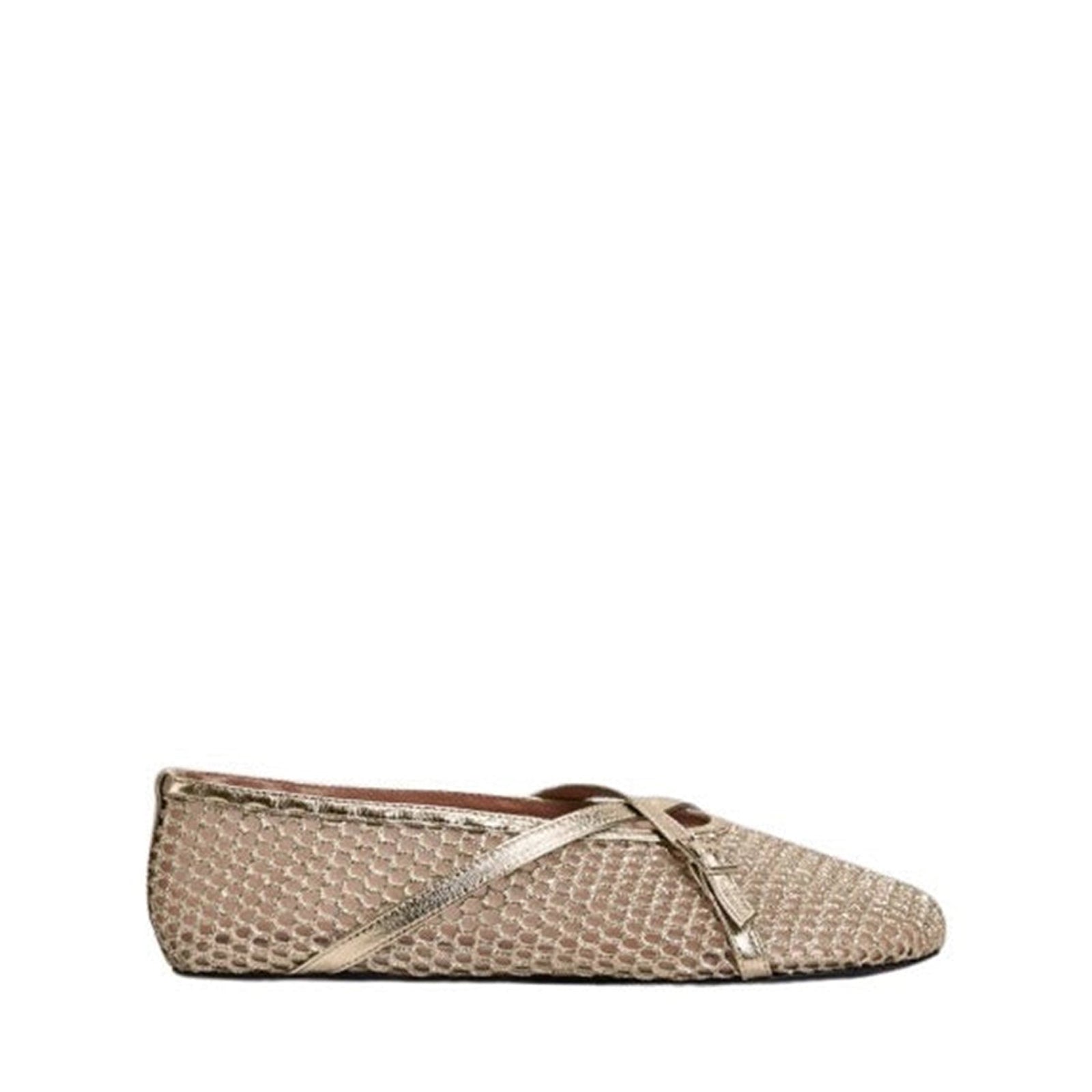 Bambi ballerinas - Golden mesh