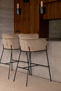 Tabouret de bar Baron - Taupe