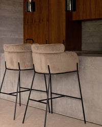 Tabouret de bar Baron - Taupe
