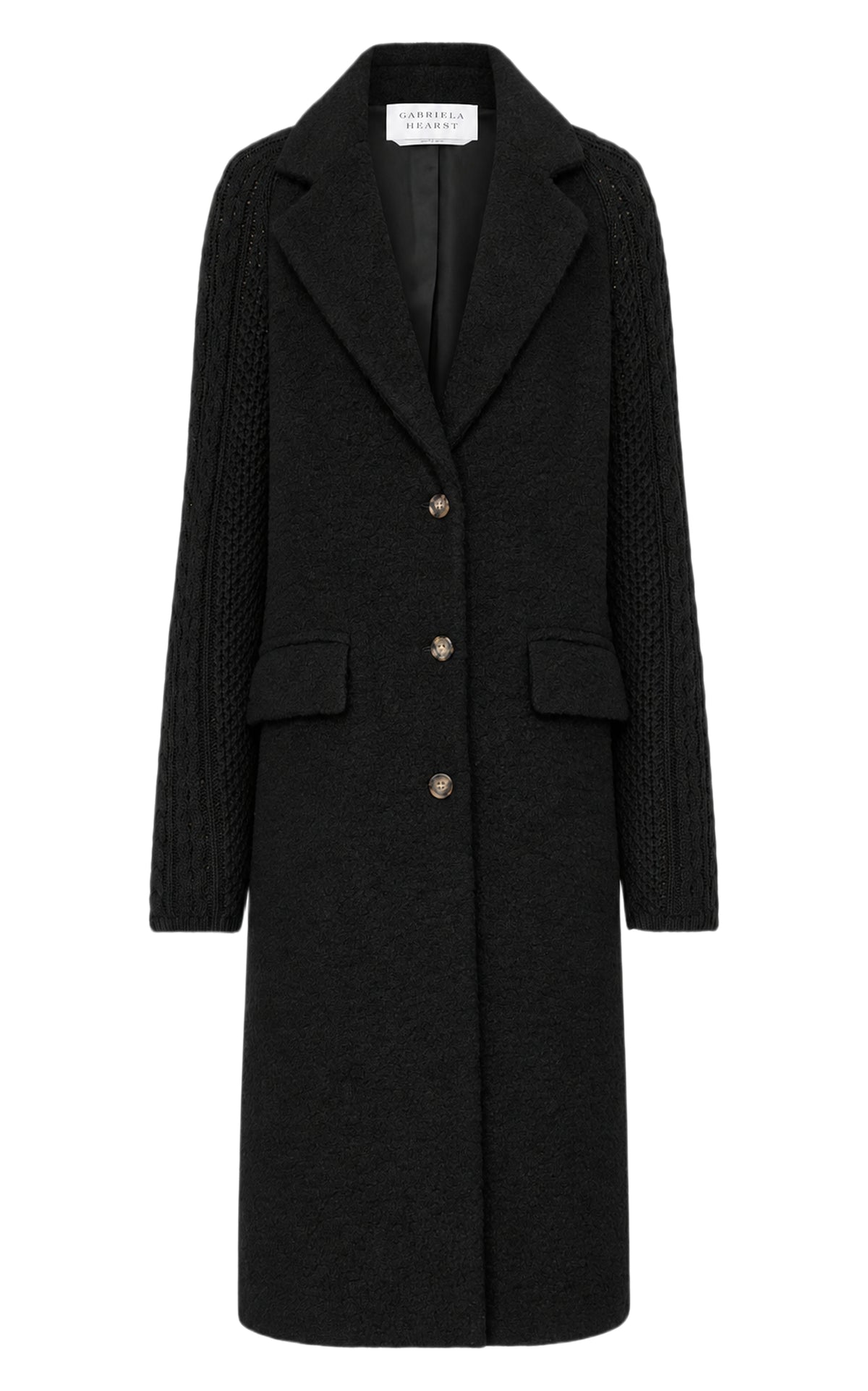 Charles cashmere and wool coat - Charcoal