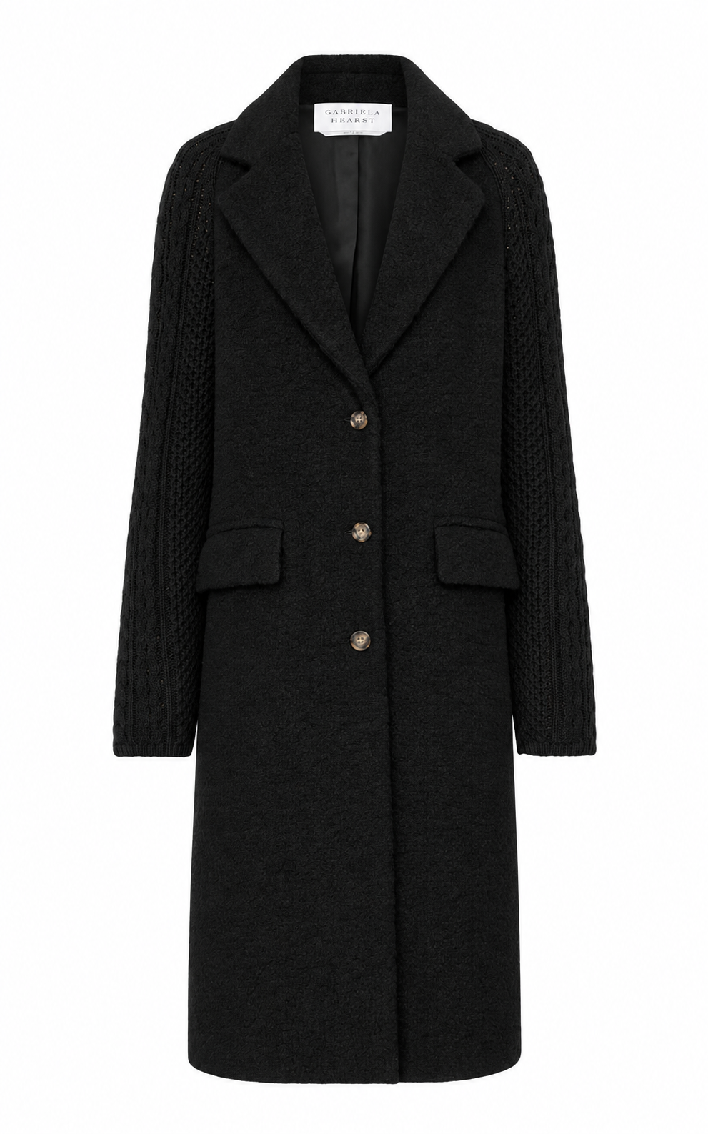 Charcoal / Manteau Charles en cachemire et laine - Charcoal
