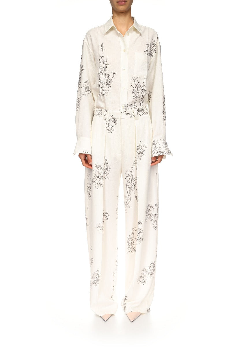 Cecilia Trouser - Off White / Black