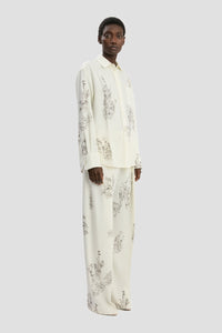 Pyjama Shirt - Off White / Black
