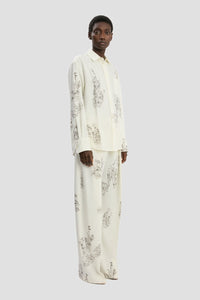 Pyjama Shirt - Off White / Black