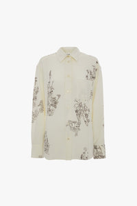 Pyjama Shirt - Off White / Black