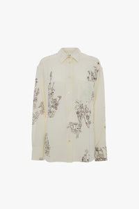 Pyjama Shirt - Off White / Black