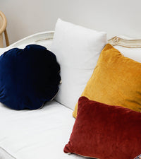 Coussin Bomboloni en velours - Bleu marine