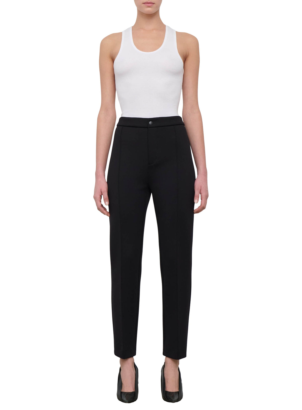 Bonded Slim Trouser - Black
