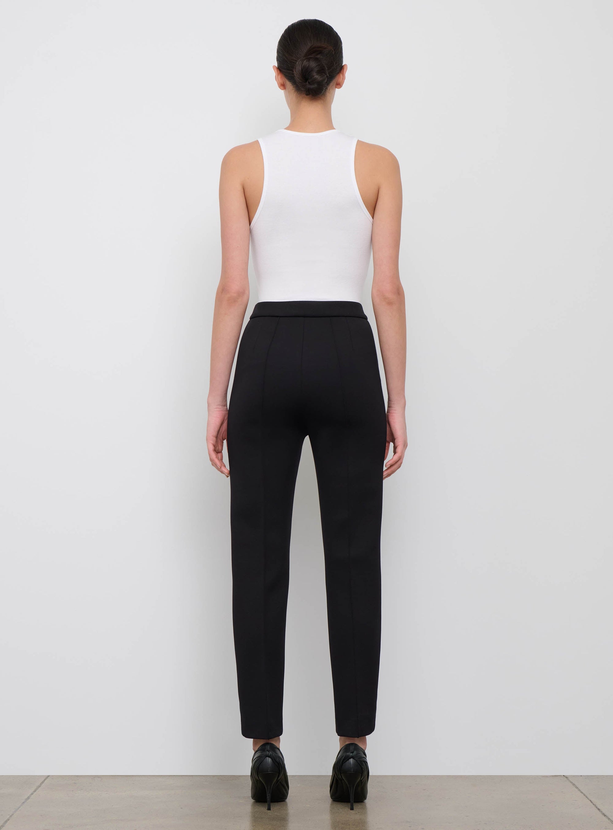 Bonded Slim Trouser - Black