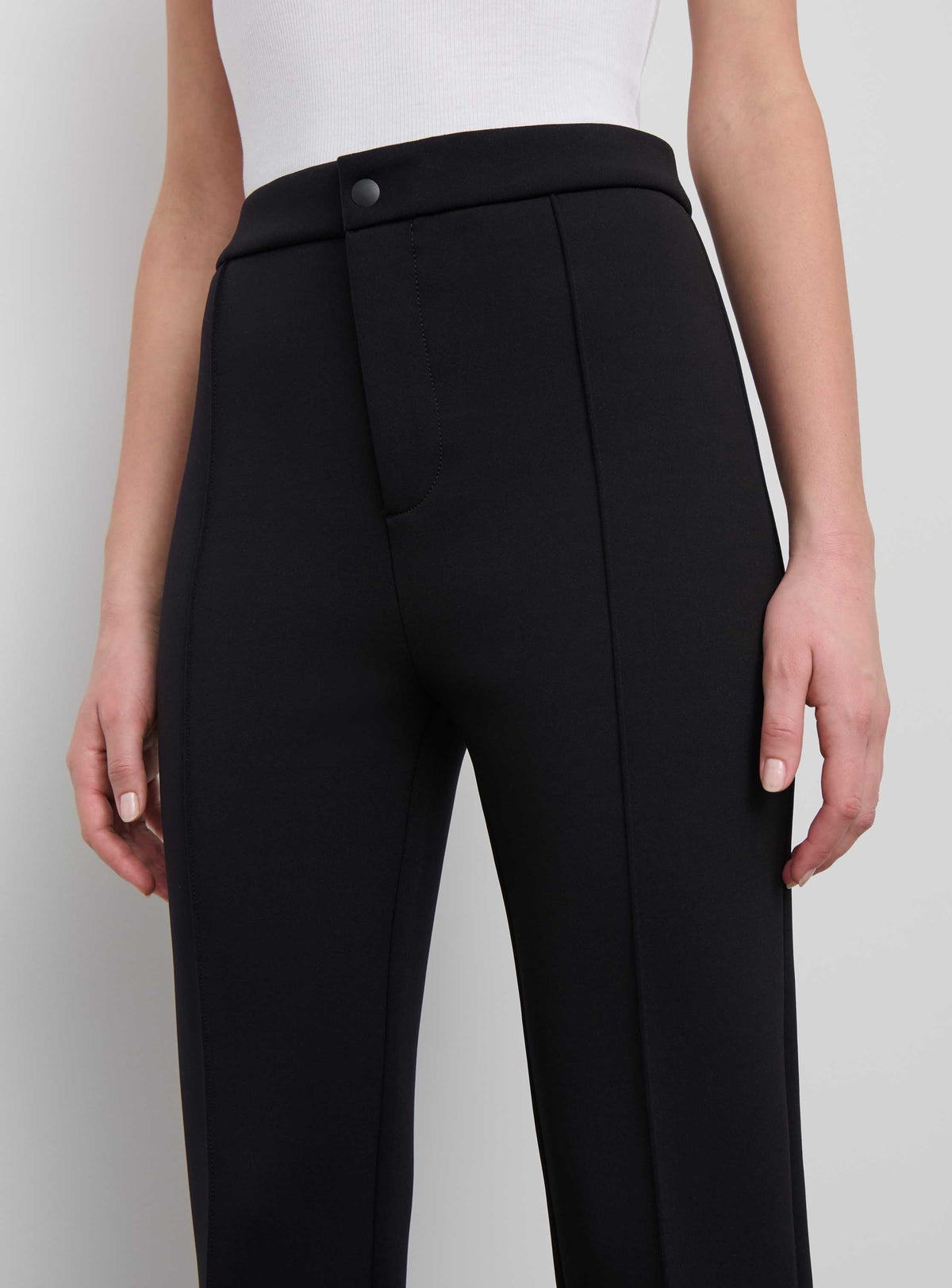 Bonded Slim Trouser - Black