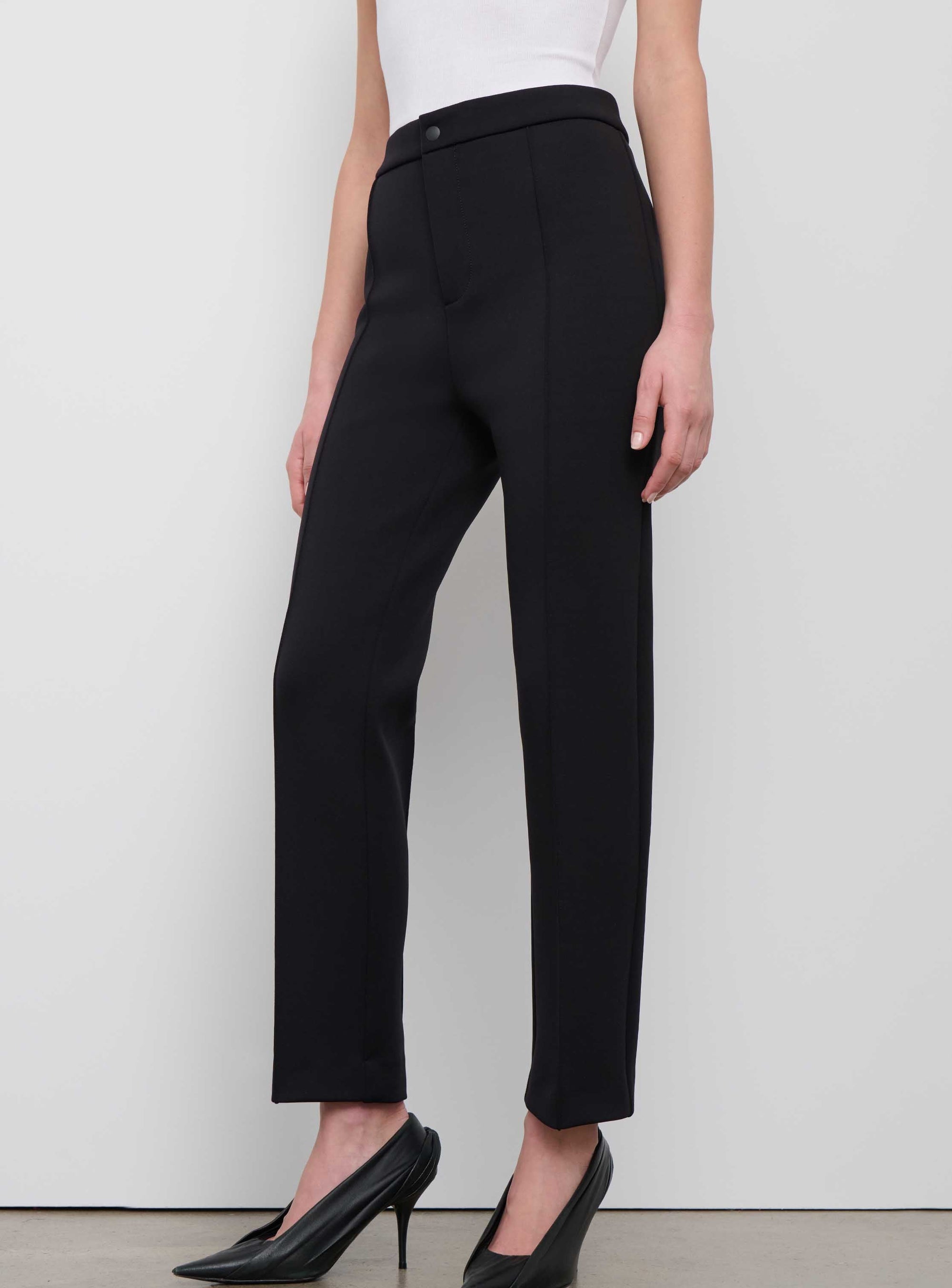 Bonded Slim Trouser - Black