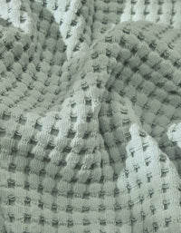 Serviette de toilette en coton nid d'abeille - Vert