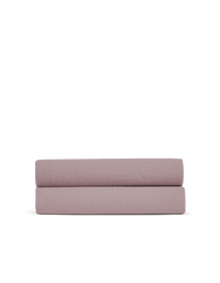 Drap housse en gaze de coton double épaisseur - Parme
