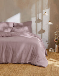 Drap housse en gaze de coton double épaisseur - Parme