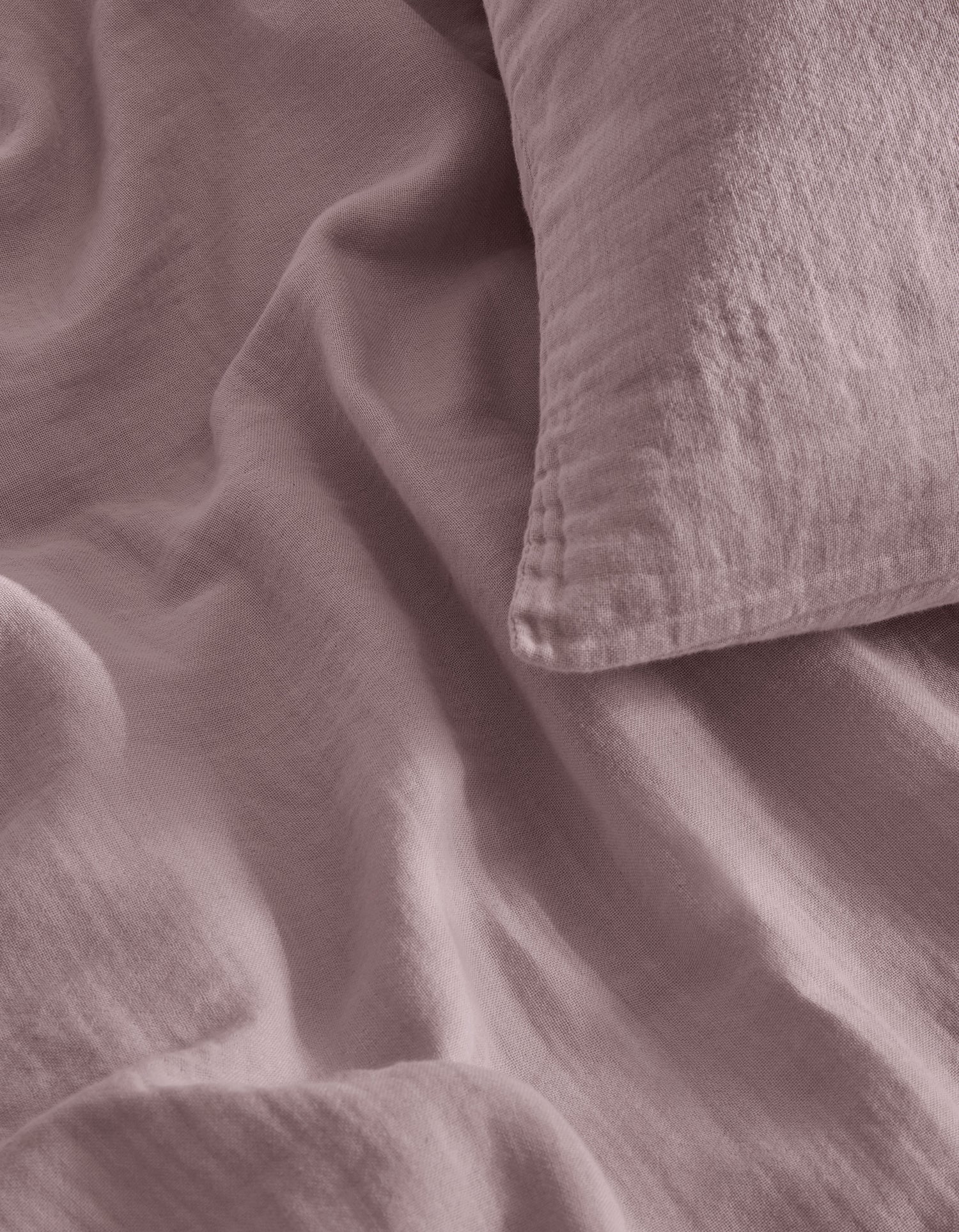 Drap housse en gaze de coton double épaisseur - Parme
