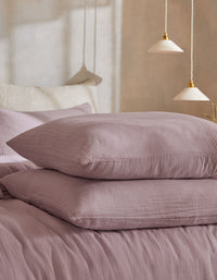 Housse de couette en gaze de coton double épaisseur - Parme