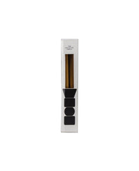 Duo de bougies flambeaux - Marron