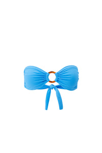 Haut de bikini bandeau Brisbane texturé - Ocean Ribbed