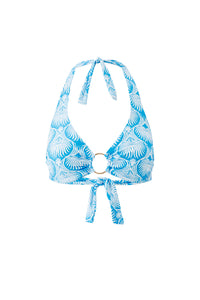 Haut de bikini halter Brussels imprimé - Lotus