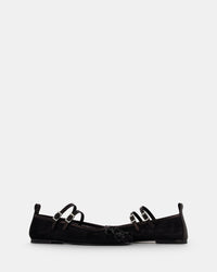 2 QTY NEW Bulla Rina Black Nappa Flower Mesh Black Nappa Flower Mesh