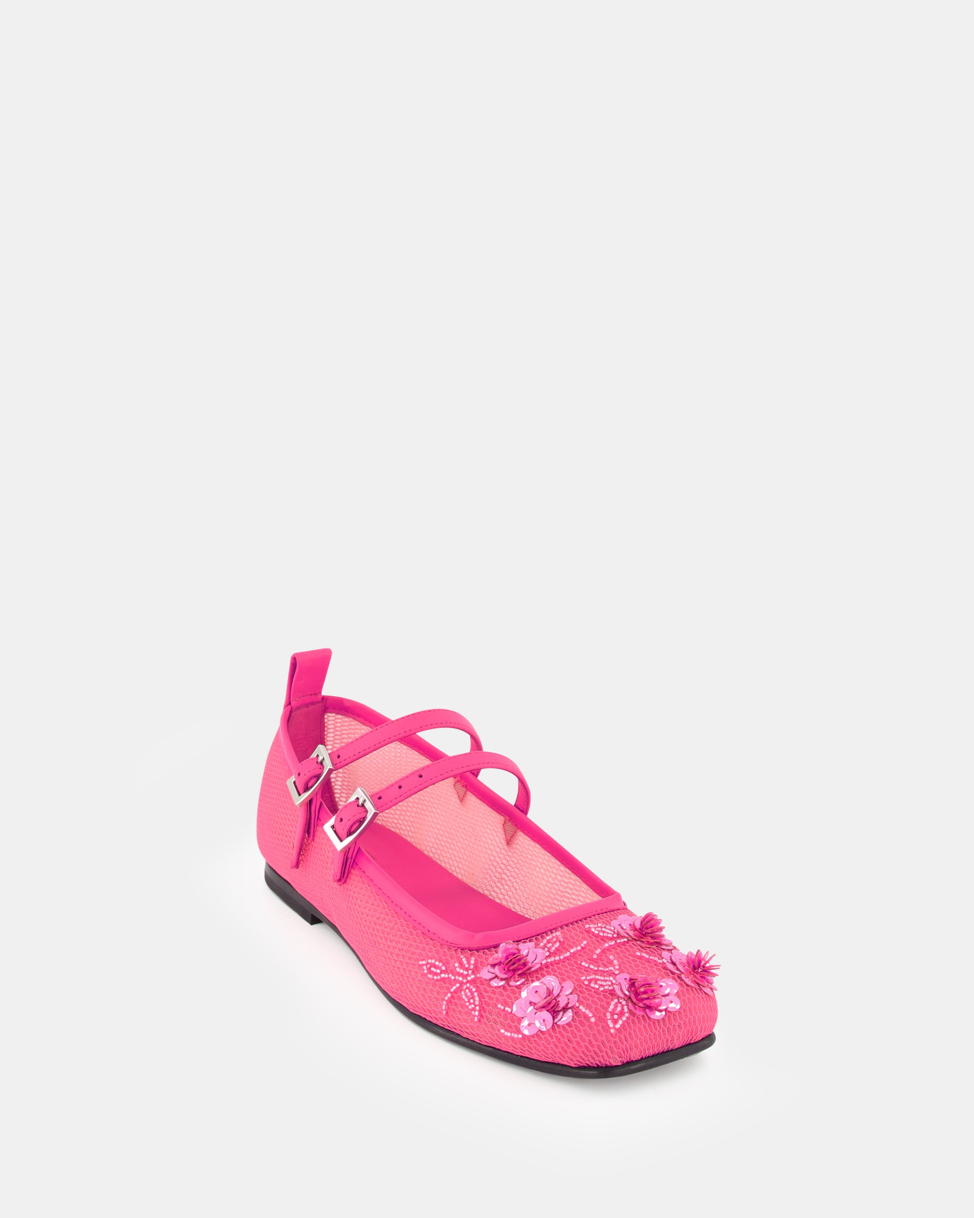 2 QTY NEW Bulla Rina Pink Nappa Flower Mesh Pink Nappa Flower Mesh