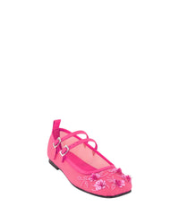 2 QTY NEW Bulla Rina Pink Nappa Flower Mesh Pink Nappa Flower Mesh