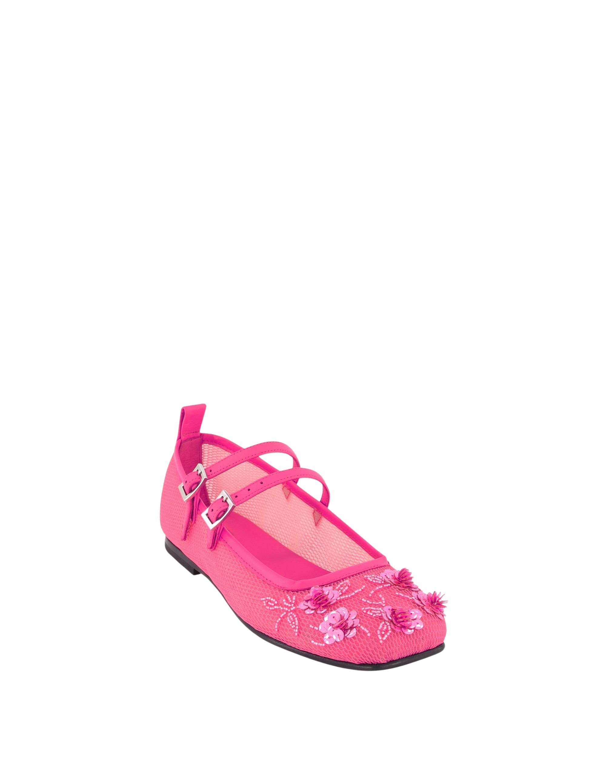 2 QTY NEW Bulla Rina Pink Nappa Flower Mesh Pink Nappa Flower Mesh