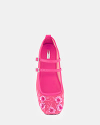 2 QTY NEW Bulla Rina Pink Nappa Flower Mesh Pink Nappa Flower Mesh