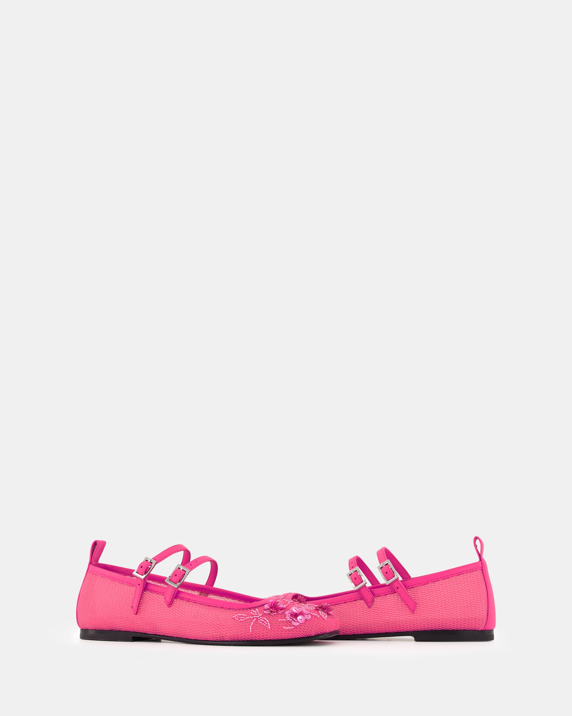 2 QTY NEW Bulla Rina Pink Nappa Flower Mesh Pink Nappa Flower Mesh