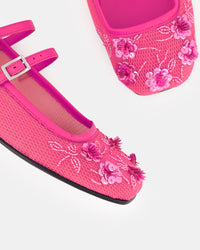 2 QTY NEW Bulla Rina Pink Nappa Flower Mesh Pink Nappa Flower Mesh