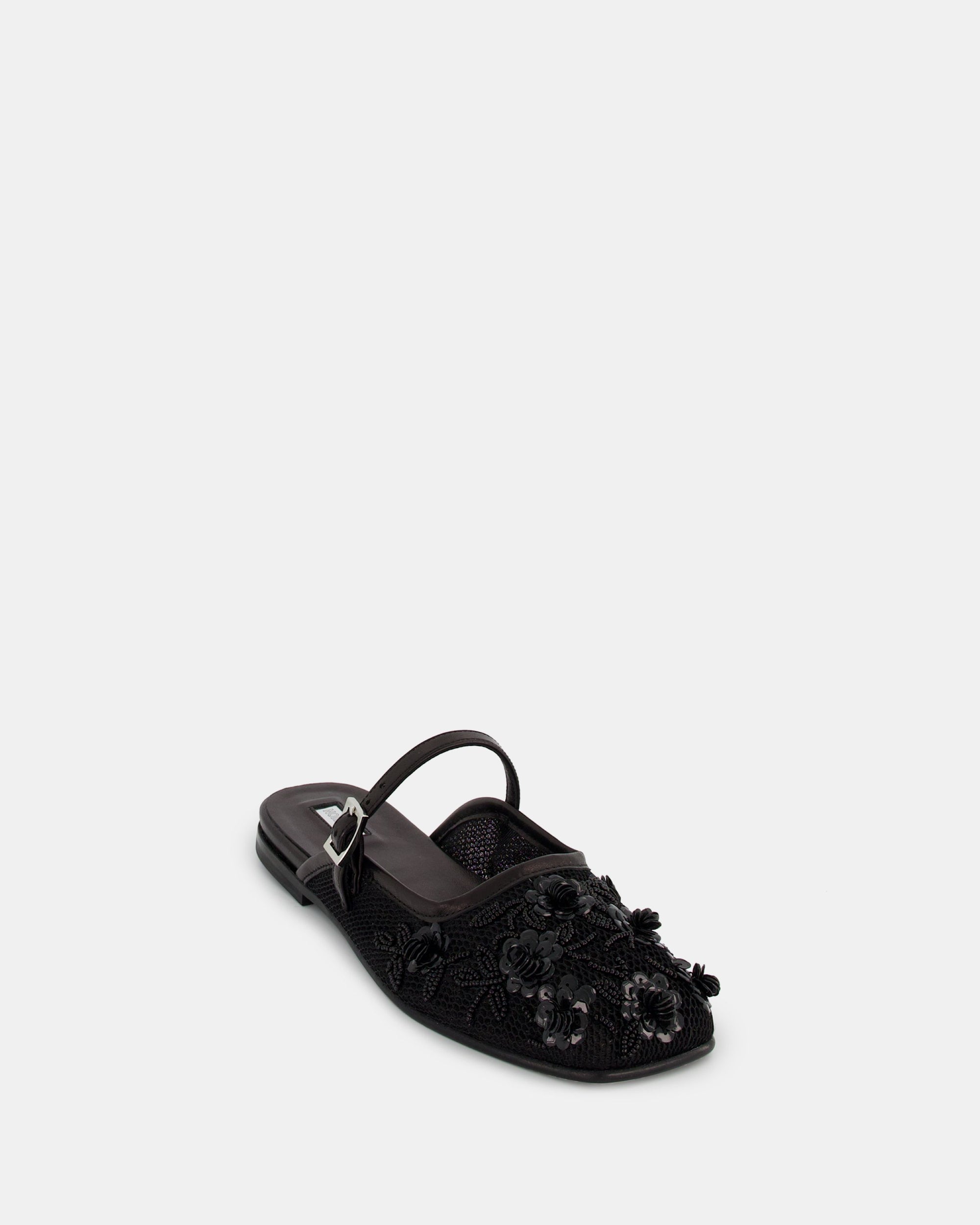 6 QTY NEW Bulla Saga Black Nappa Flower Mesh Black Nappa Flower Mesh