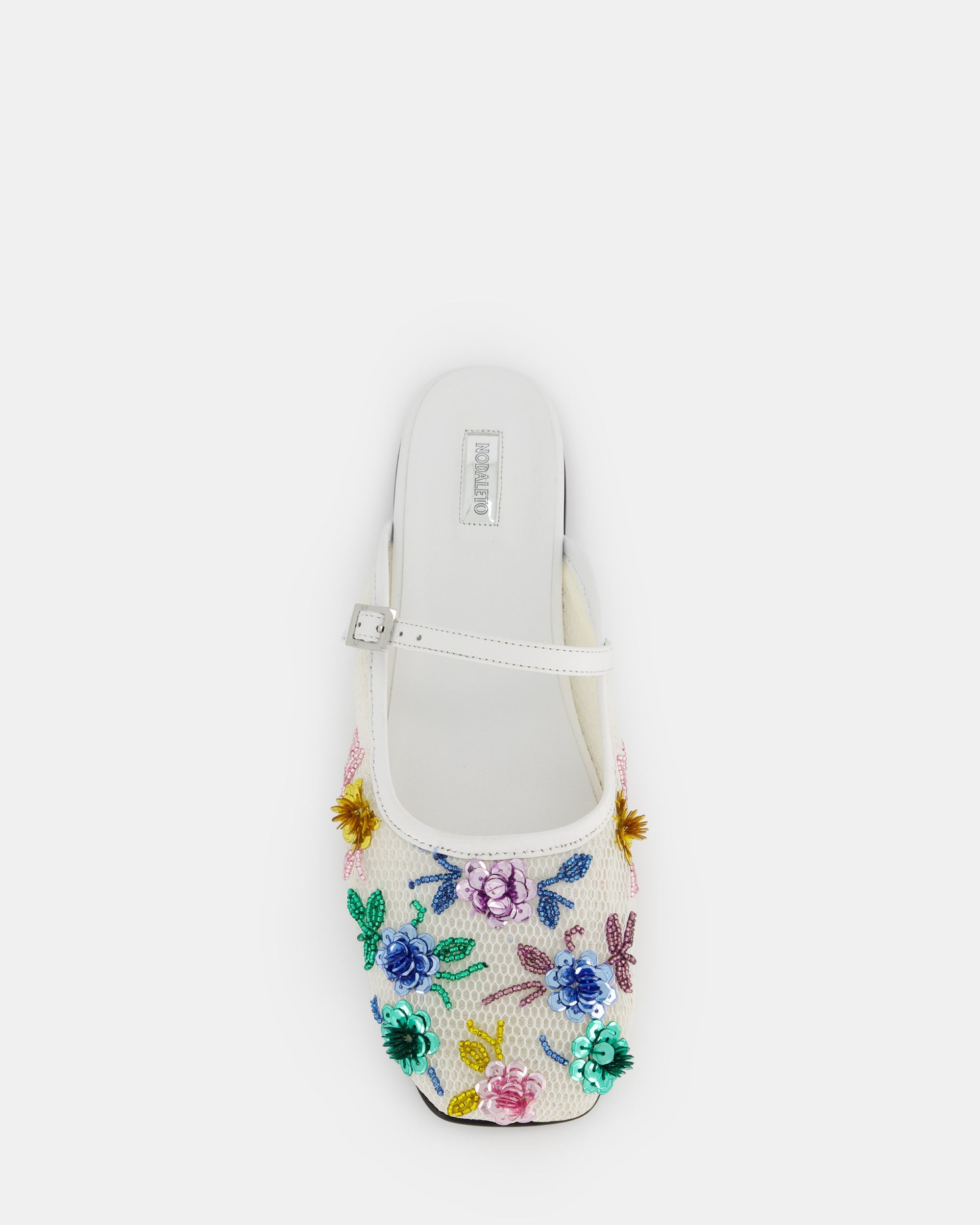 7 QTY NEW Bulla Saga White Nappa Flower Mesh White Nappa Flower Mesh